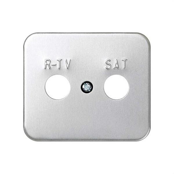 SIMON 75097-33 Tapa toma SIMON 75 R-TV+satélite aluminio