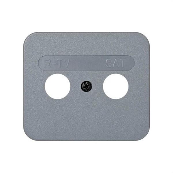 SIMON 75097-35 Tapa toma SIMON 75 R-TV+satélite gris