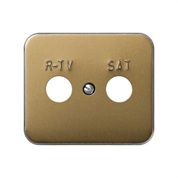 SIMON 75097-36 Tapa toma R-TV+satelite Simon 75 bronce