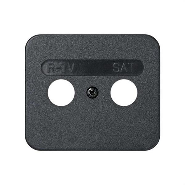 SIMON 75097-38 Tapa toma SIMON 75 R-TV+satélite grafito