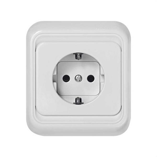 SIMON 75452-60 *BASE ENCHUFE SIMON 75 BIPOLAR TT LATERAL MONOBLOC BLANCO NIEVE