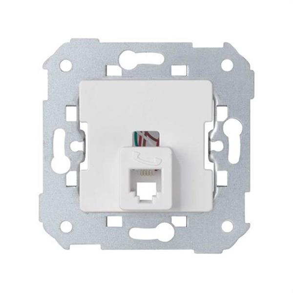 SIMON 75481-33 Mecanismo SIMON 75 toma teléfono con 6 conexiones gris