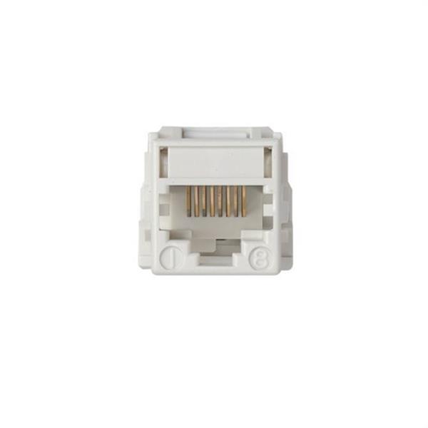 SIMON 75542-30 Conector SIMON 75 RJ-45 ATT blanco nieve