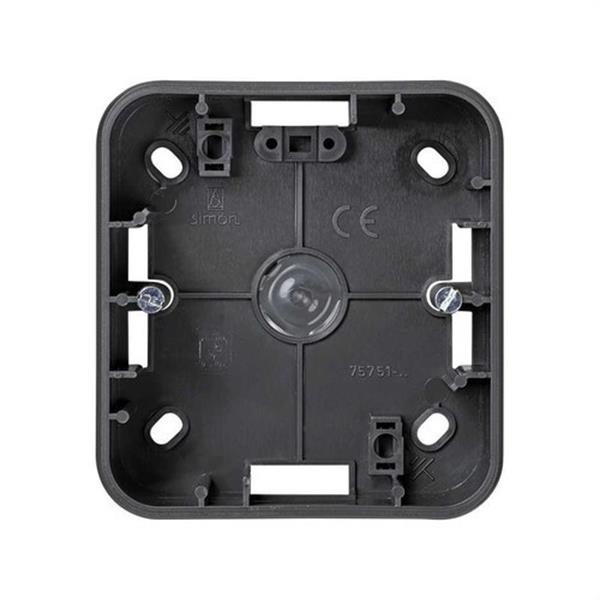 SIMON 75751-35 Caja superficie SIMON 75 con 1 elemento alta gris