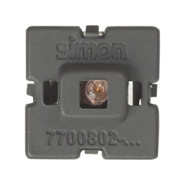 SIMON 7700802-037 Soporte SIMON 77 con LED rojo luminoso/piloto