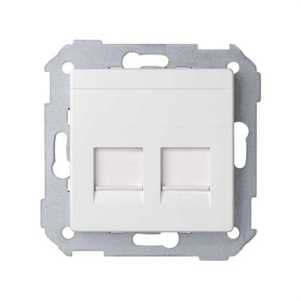 SIMON 82009-30 Adaptador 2 conectores RJ-AVAYA Simon 82 blanco nieve
