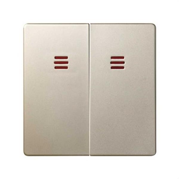 SIMON 82025-34 Grupo SIMON 82 de 2 teclas para conmutadores luminoso cava mate