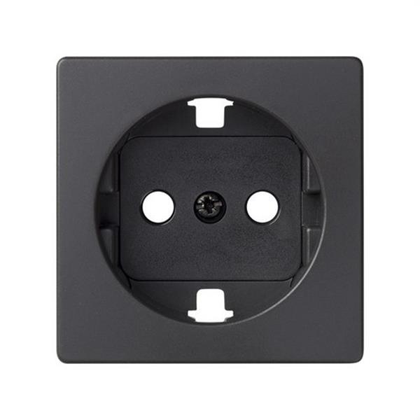SIMON 82041-38 Tapa enchufe SIMON 82 2P+TT lateral+seguridad grafito