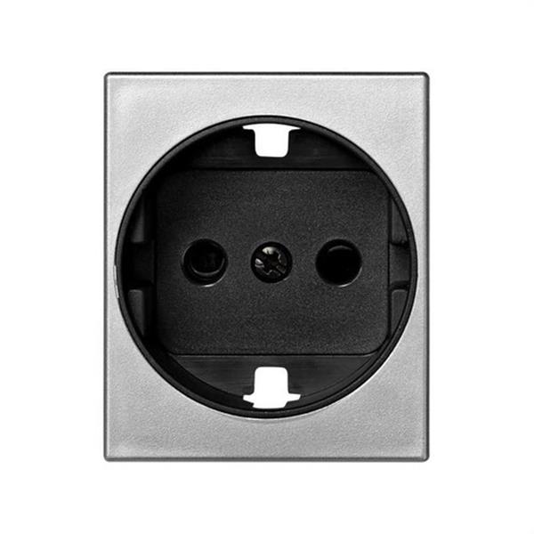 SIMON 82041-53 Tapa enchufe SIMON 82 CENTRALIZACIONES 2P+TT schukos seguridad aluminio
