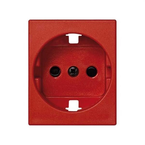 SIMON 82041-57 Tapa enchufe SIMON 82 CENTRALIZACIONES 2P+TT schukos seguridad rojo