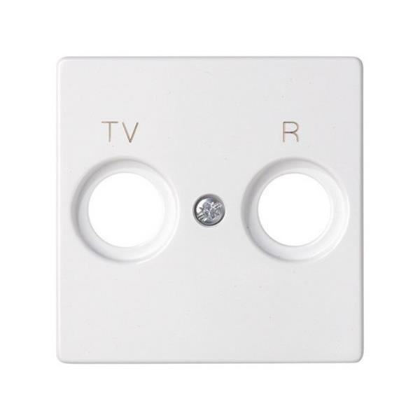 SIMON 82053-30 Tapa SIMON 82 toma R-TV blanco nieve