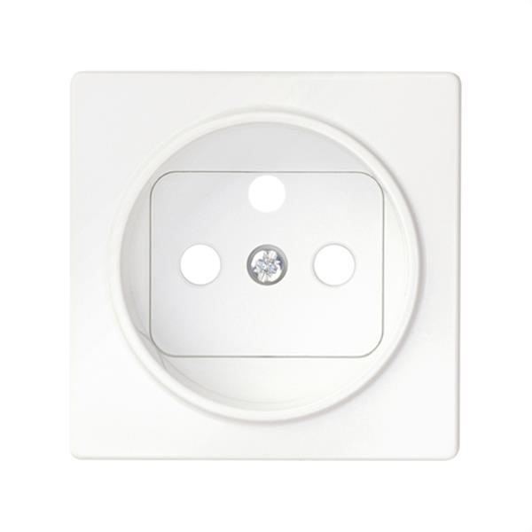 SIMON 82068-30 Tapa enchufe SIMON 82 2P+TT Francesa con seguridad blanco nieve