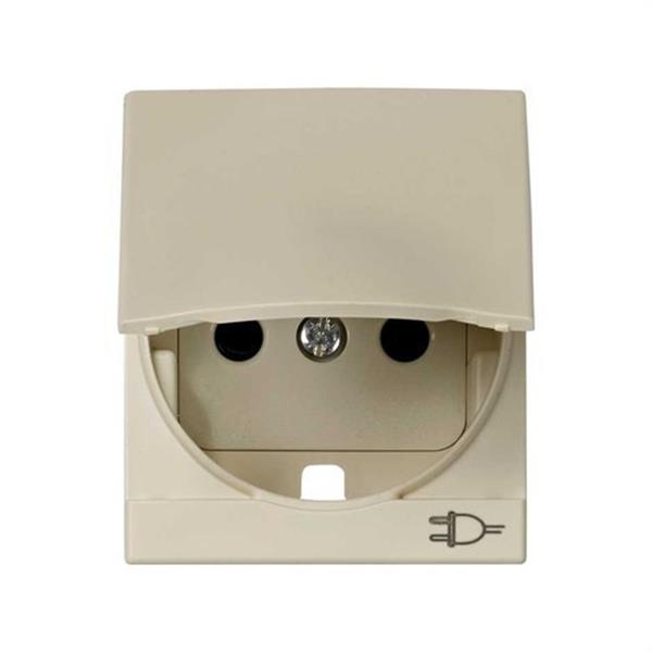 SIMON 82090-51 Tapa articulada enchufe SIMON 82 CENTRALIZACIONES 2P schuko con seguridad marfil