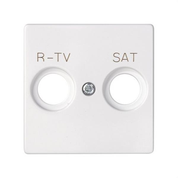 SIMON 82097-30 Tapa SIMON 82 toma R-TV+satélite blanco nieve