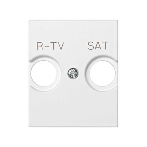 SIMON 82097-50 Tapa SIMON 82 CENTRALIZACIONES toma R-TV+satélite módulo ancho blanco