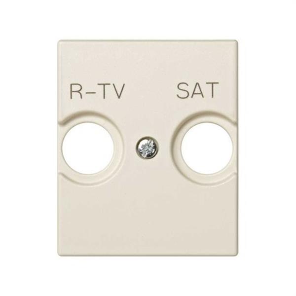 SIMON 82097-51 Tapa SIMON 82 CENTRALIZACIONES toma R-TV+satélite módulo ancho marfil