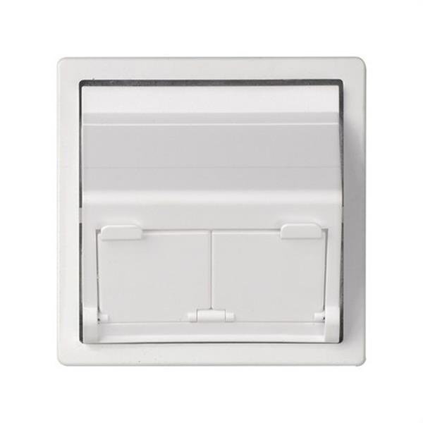 SIMON 82579-30 Adaptador universal SIMON 82 con 2 conectores blanco