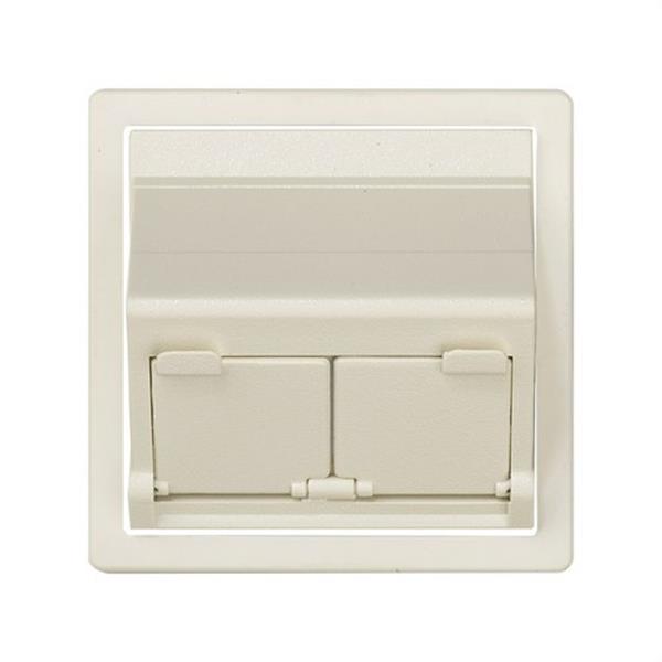 SIMON 82579-31 Adaptador universal SIMON 82 con 2 conectores marfil