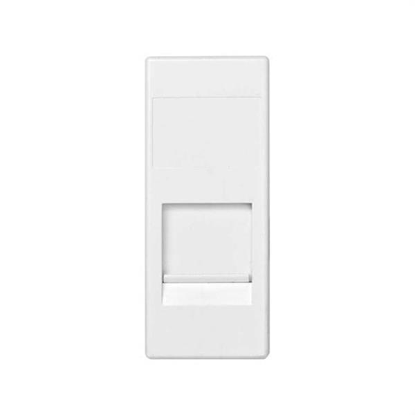 SIMON 82585-60 Tapa informática universal SIMON 82 CENTRALIZACIONES con 1 módulo RJ45 blanco