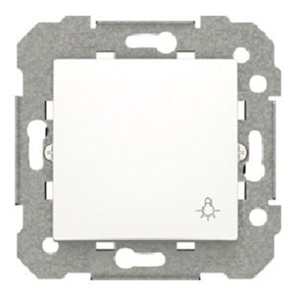 BJC 23516-2 Pulsador contacto abierto logo bombilla serie Viva en blanco