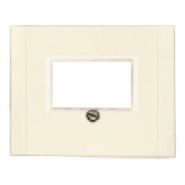 BJC 18778-A Tapa conector multimedia Iris en beige