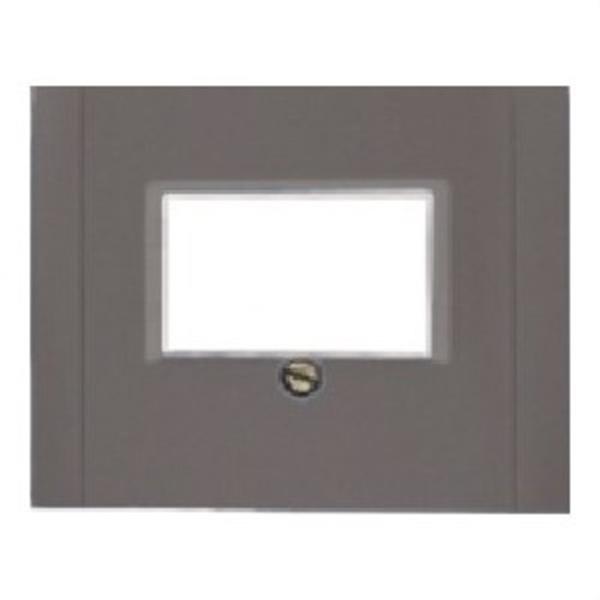 BJC 18778-AN Tapa conector multimedia Iris en acero neptuno