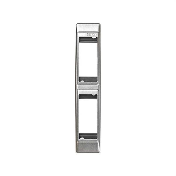SIMON 82625-63 Placa SIMON 82 CENTRALIZACIONES para perfil con 2 módulos estrechos aluminio