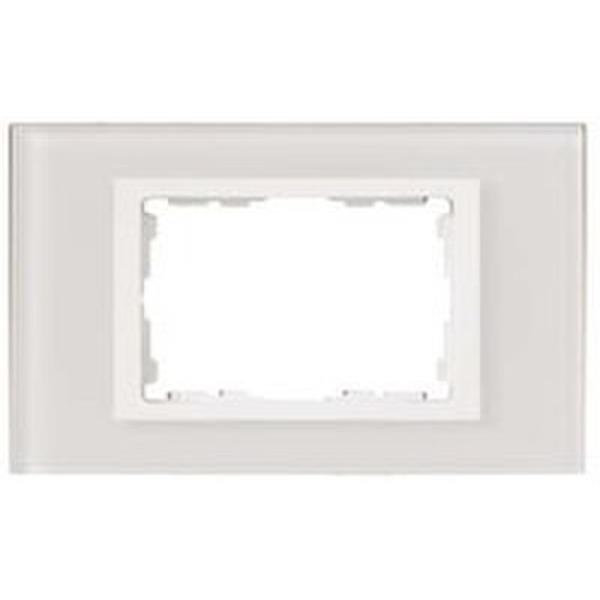 SIMON 82657-30 Marco SIMON 82 CENTRALIZACIONES con 5 módulos estrechos en cristal blanco