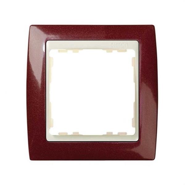 SIMON 82714-37 Marco SIMON 82 con 1 elemento granate/zócalo marfil