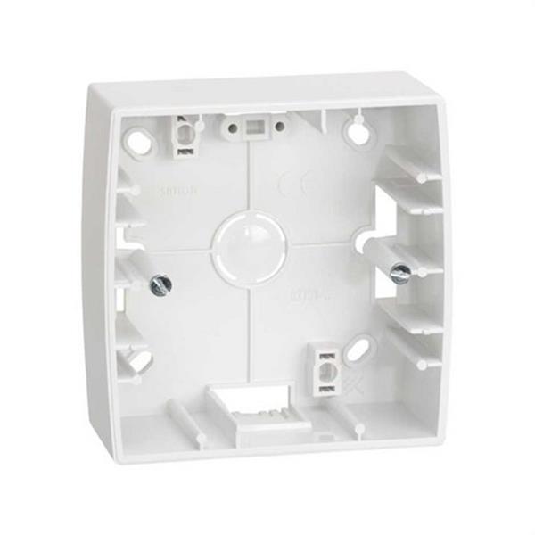 SIMON 82751-30 Caja superficie SIMON 82 con 1 elemento alta blanco nieve
