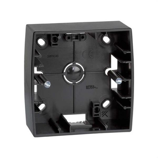 SIMON 82751-38 Caja superficie SIMON 82 con 1 elemento alta grafito