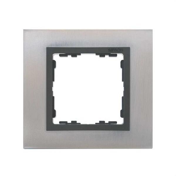 SIMON 82817-37 Marco SIMON 82 con 1 elemento nature acero inoxidable