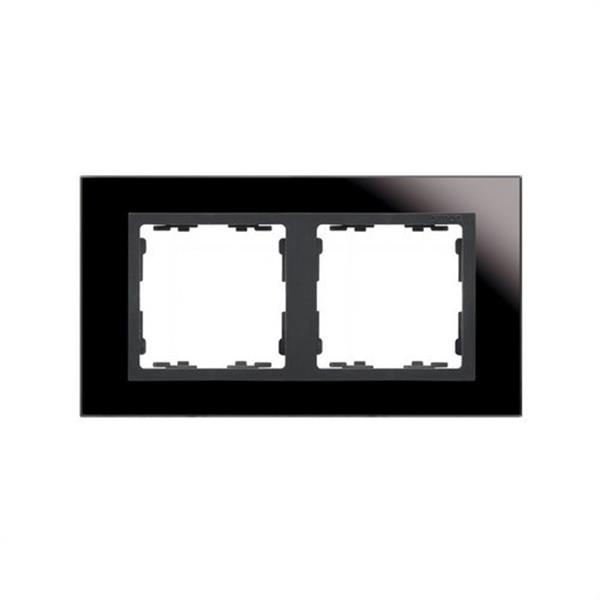 SIMON 82827-32 Marco SIMON 82 con 2 elementos nature cristal negro