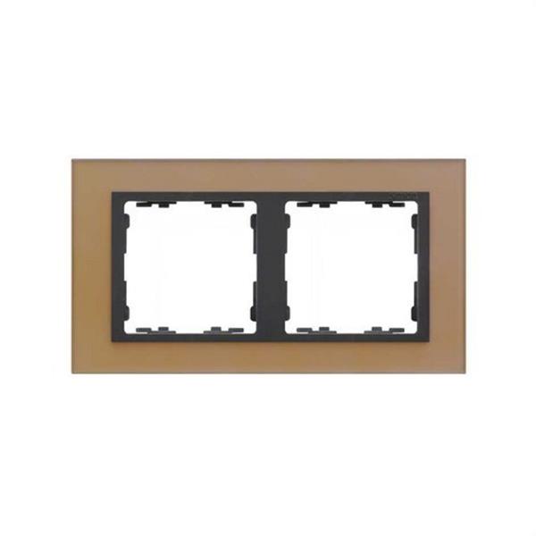 SIMON 82827-34 Marco SIMON 82 con 2 elementos nature cristal cobre