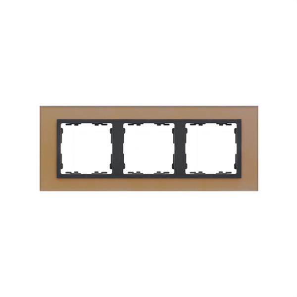 SIMON 82837-34 Marco SIMON 82 con 3 elementos nature cristal cobre