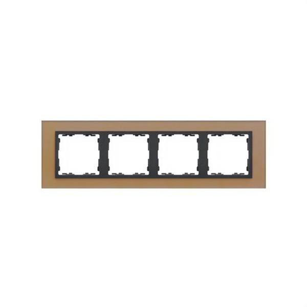 SIMON 82847-34 Marco SIMON 82 con 4 elementos nature cristal cobre