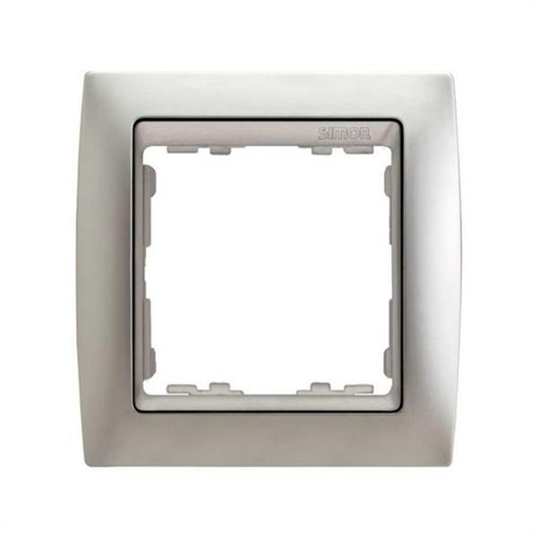 SIMON 82914-33 Marco SIMON 82 con 1 elemento aluminio mate/zócalo aluminio