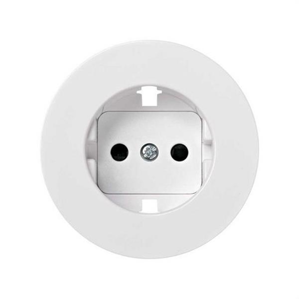 SIMON 88041-60 Tapa enchufe SIMON 88 2P+TT schuko con seguridad blanco nieve