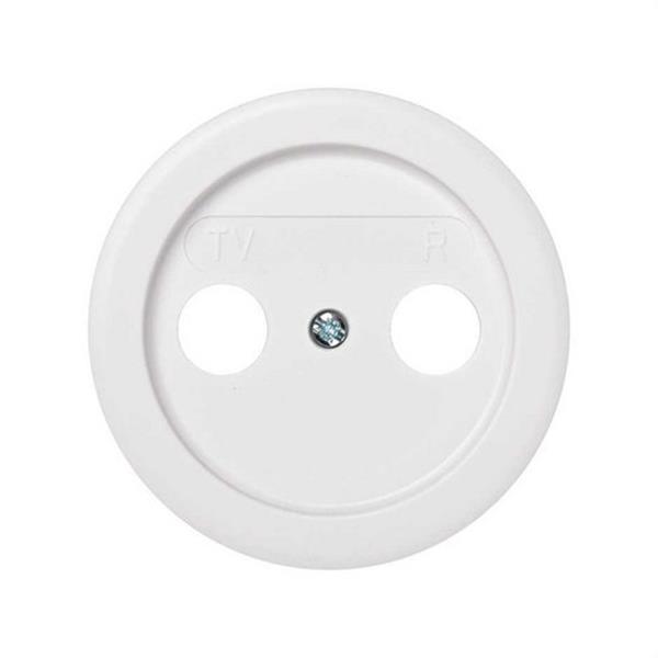 SIMON 88053-30 Tapa SIMON 88 toma R-TV blanco nieve