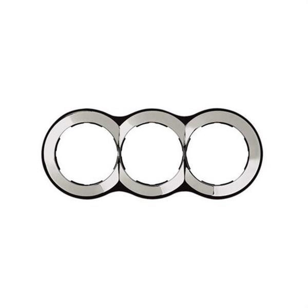SIMON 88630-33 Placa SIMON 88 con 3 elementos 100x242mm cromada