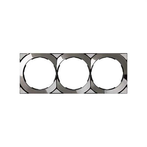 SIMON 88632-35 Placa Simon 88 con 3 elementos 85x227mm en acero