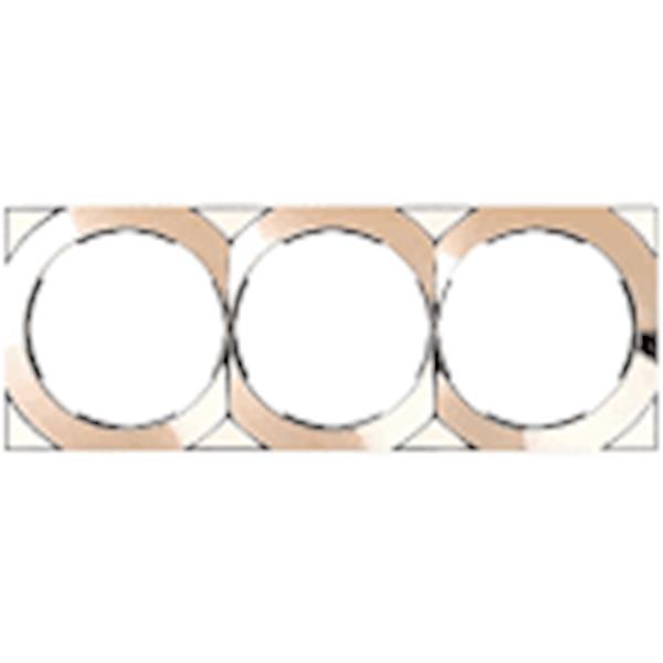 SIMON 88632-36 Placa Simon 88 con 3 elementos 85x227mm oro 24K