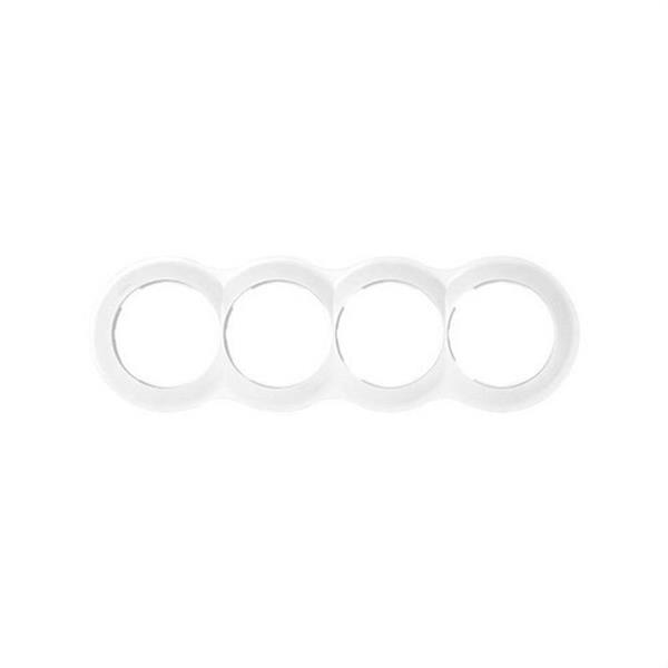 SIMON 88640-30 Placa SIMON 88 con 4 elementos 100x313mm 0 blanco nieve