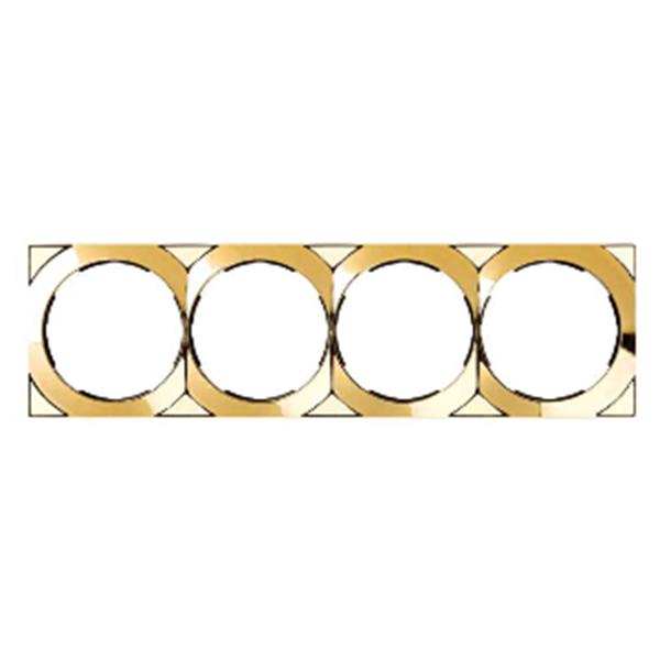 SIMON 88642-36 Placa Simon 88 con 4 elementos 85x298mm 0 oro 24K