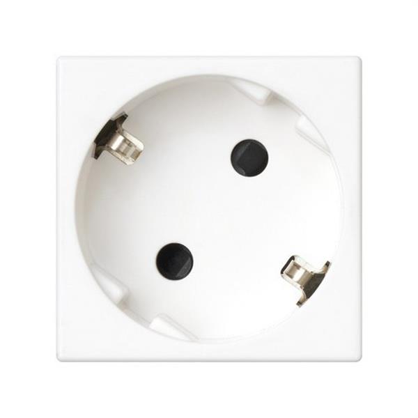 SIMON K01/9 Base SIMON K45 schuko con embornamiento por tornillo y obturador de protección nieve