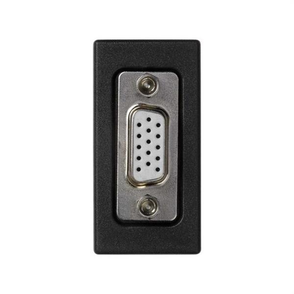 SIMON K100A/14 Placa SIMON K45 1/2 mecanismo multimedia con 1 conector VGA HD15 H gris grafito