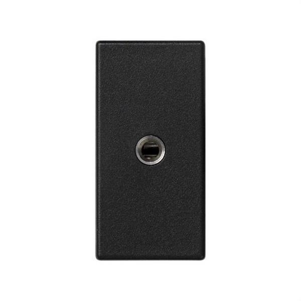 SIMON K123B/14 Placa K45 medio mecanismo con 1 conector MINIJACK gris grafito