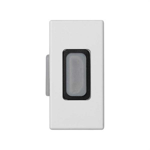 SIMON K129B/9 Placa SIMON K45 1/2 mecanismo con 1 conector HDMI H-H blanco nieve