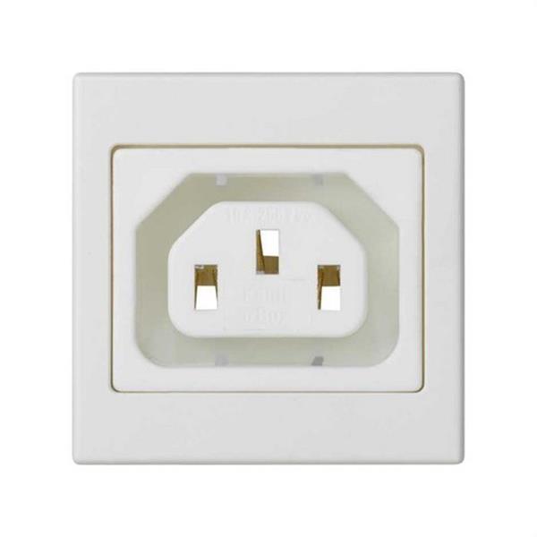 SIMON K306A/9 Placa SIMON K45 con 1 conector rápido H IEC320 blanco nieve