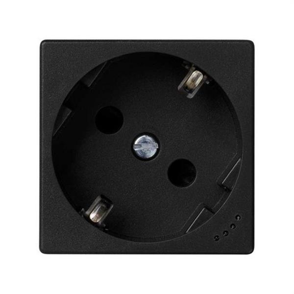 SIMON KL01/14 Base SIMON K45 schuko con embornamiento por tornillo y piloto gris